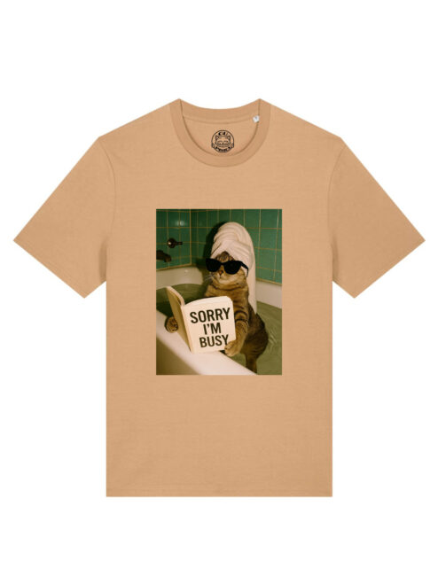 Tricou bumbac organic-Sorry, I’m busy, UNISEX