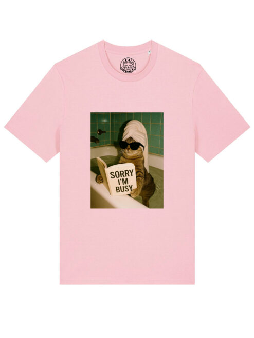 Tricou bumbac organic-Sorry, I’m busy, UNISEX