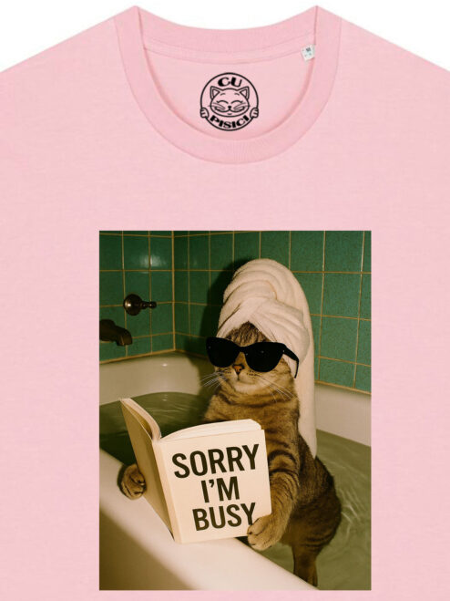 Tricou bumbac organic-Sorry, I’m busy, UNISEX