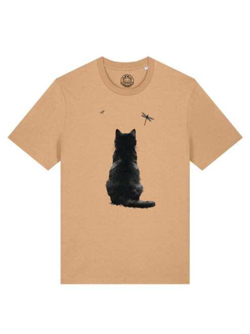 Tricou bumbac organic-Zen Cat, UNISEX