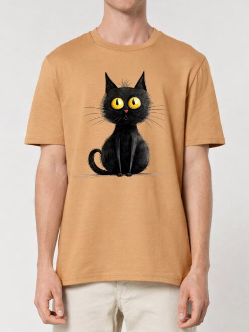 Tricou bumbac organic-Zurli Cat, UNISEX