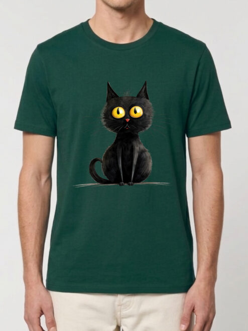 Tricou bumbac organic-Zurli Cat, UNISEX