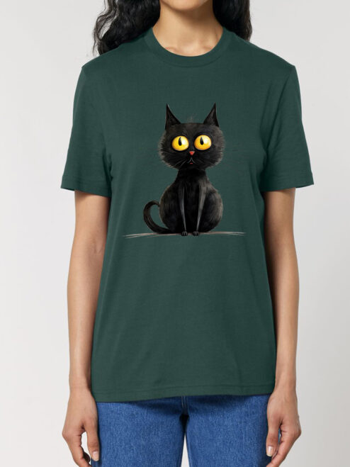 Tricou bumbac organic-Zurli Cat, UNISEX