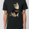 Tricou din bumbac organic Premium Personalizat-Pisica ta & Logo-ul firmei
