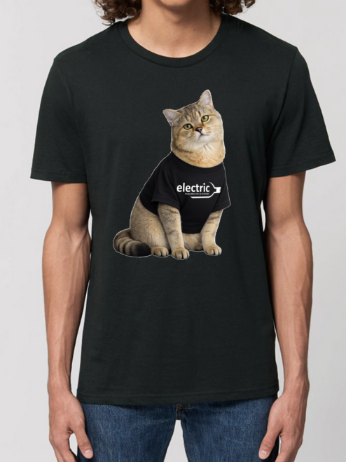 Tricou din bumbac organic Premium Personalizat-Pisica ta & Logo-ul firmei