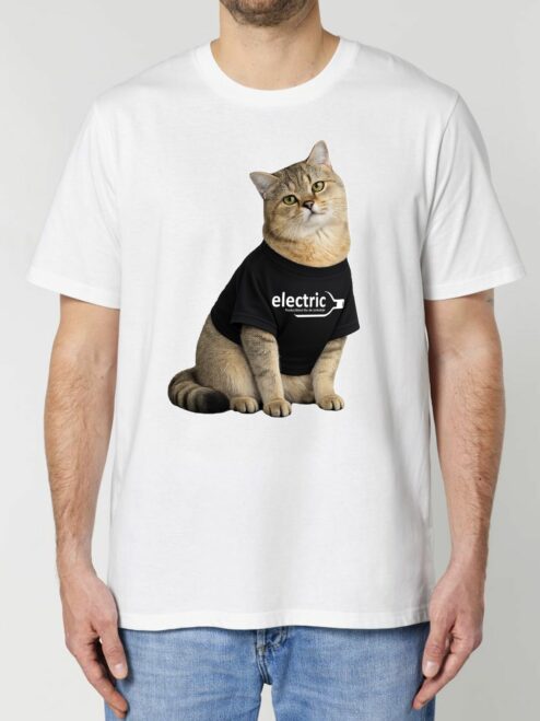 Tricou din bumbac organic Premium Personalizat-Pisica ta & Logo-ul firmei