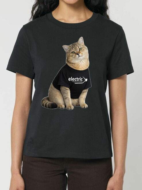 Tricou din bumbac organic Premium Personalizat-Pisica ta & Logo-ul firmei