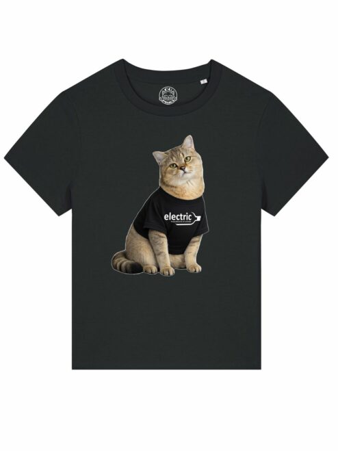 Tricou din bumbac organic Premium Personalizat-Pisica ta & Logo-ul firmei