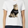Tricou din bumbac organic Premium Personalizat-Pisica ta & Logo-ul firmei