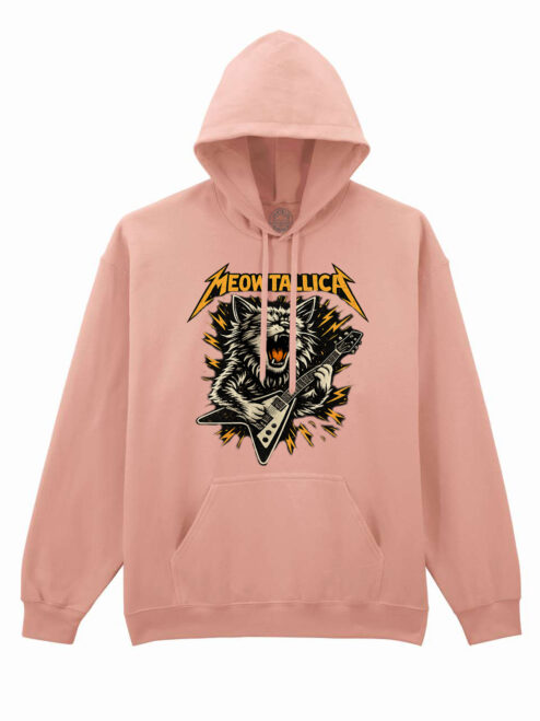 Hanorac printat-Meowtallica, Unisex