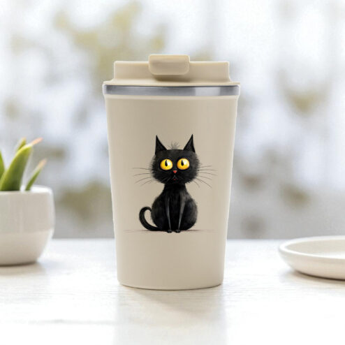 Cana termos cafea-Zurli Cat