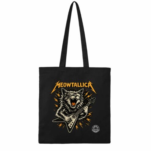Geanta din bumbac-Meowtallica