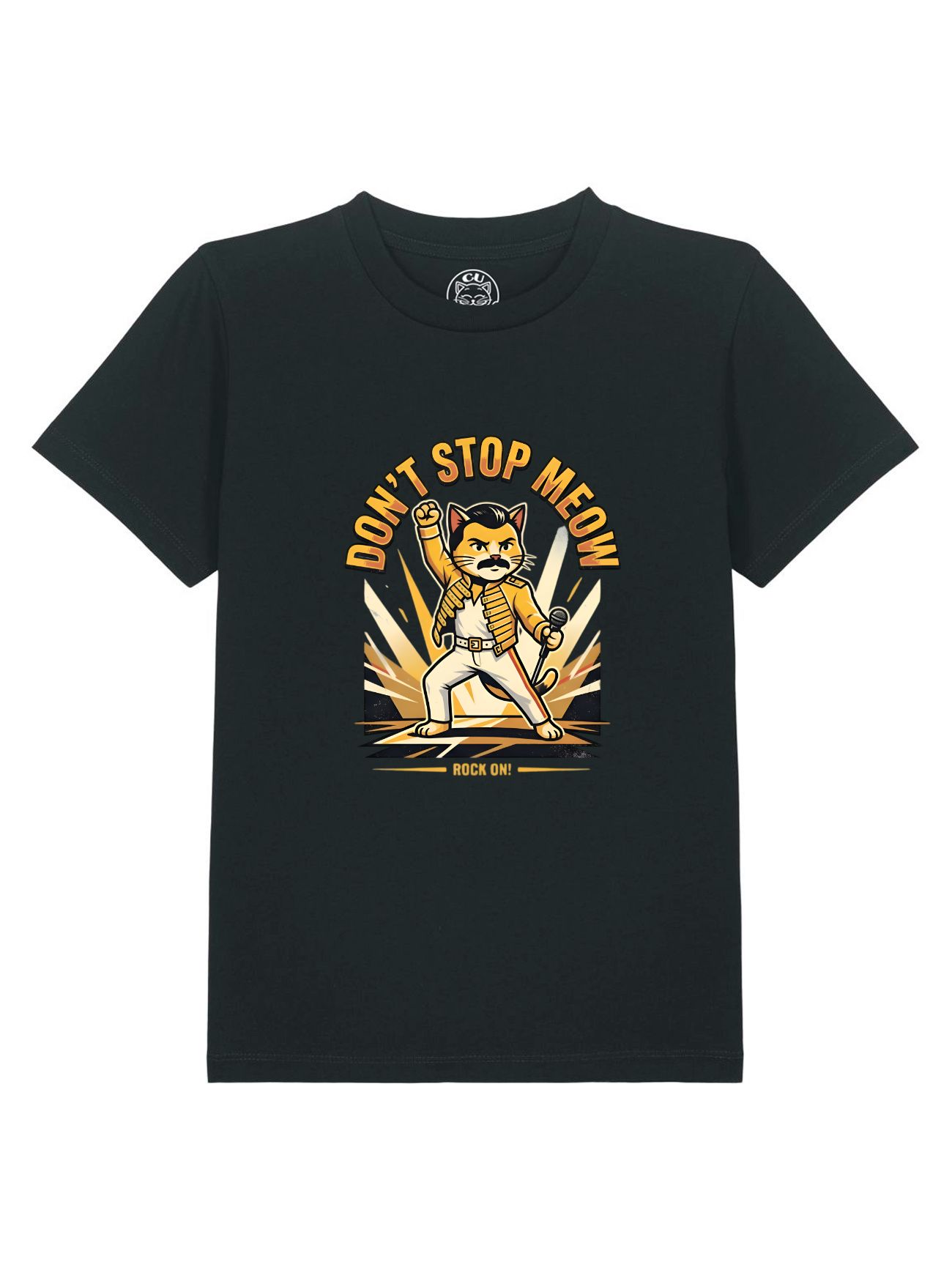 Tricou din bumbac organic Premium-Don’t Stop Meow, Copii