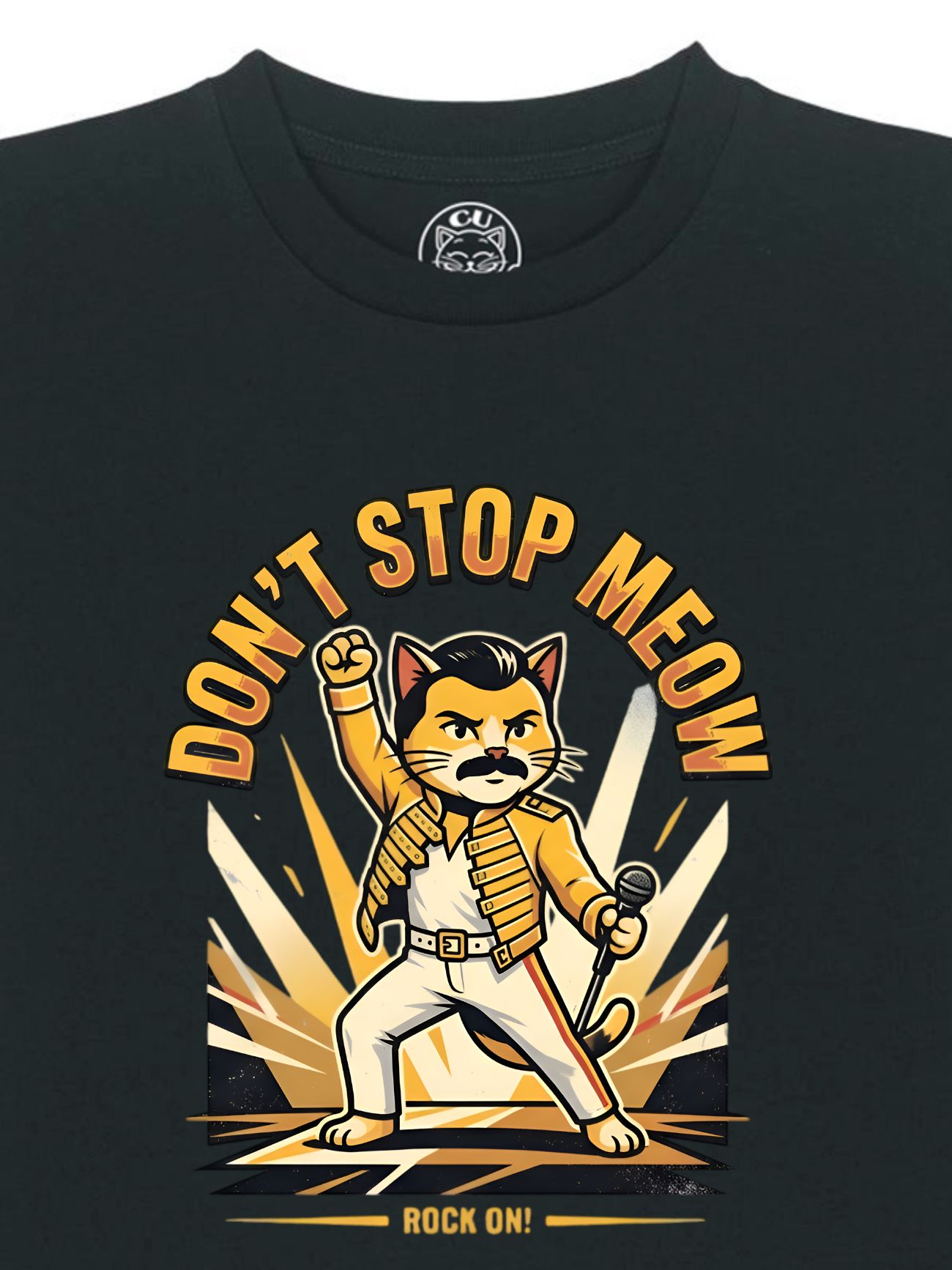 Tricou din bumbac organic Premium-Don’t Stop Meow, Copii