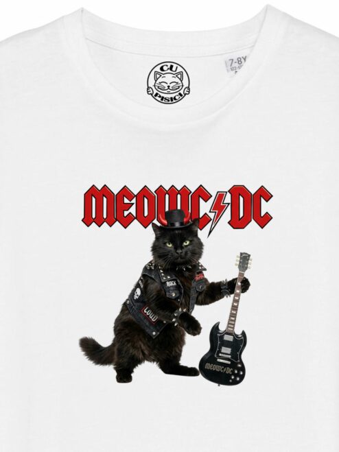 Tricou din bumbac organic Premium-MEOWC/DC, Copii