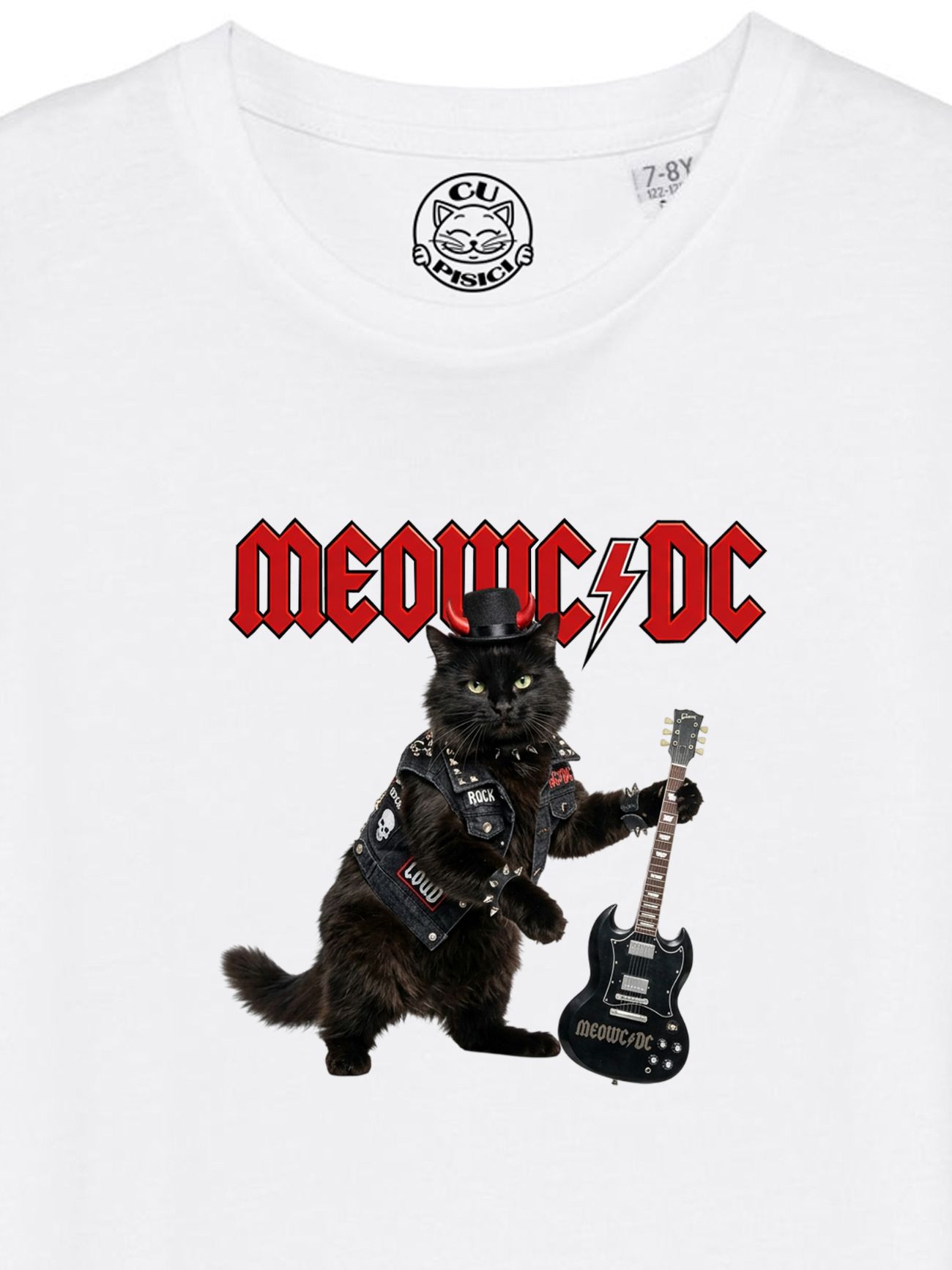 Tricou din bumbac organic Premium-MEOWC/DC, Copii