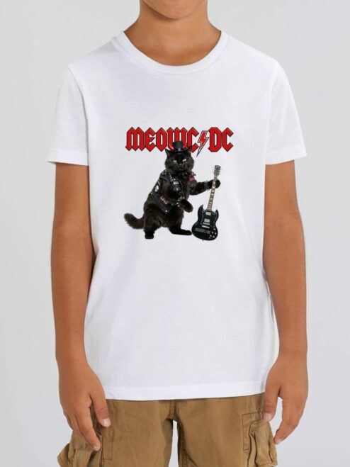 Tricou din bumbac organic Premium-MEOWC/DC, Copii