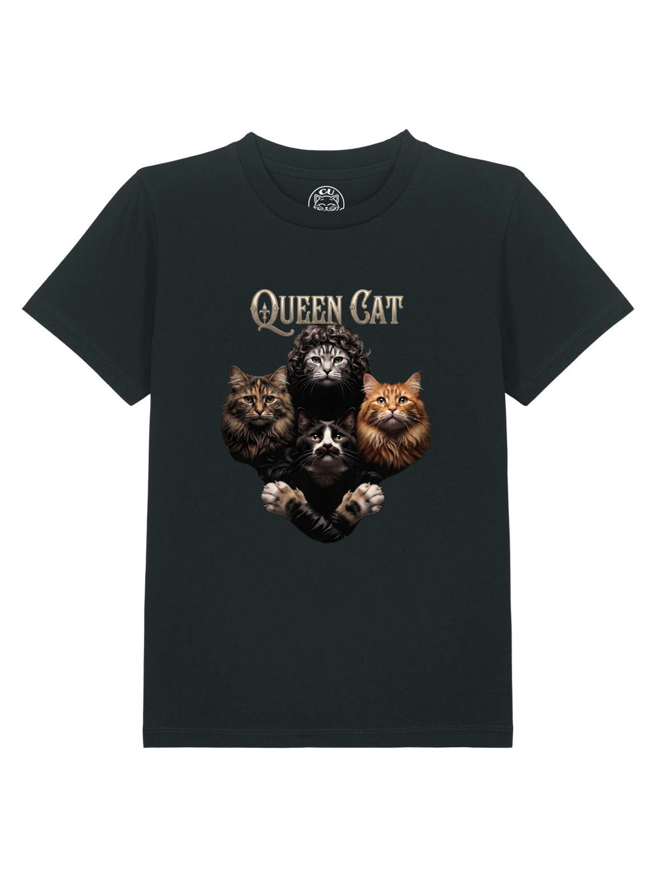 Tricou din bumbac organic Premium-Queen Cat, Copii