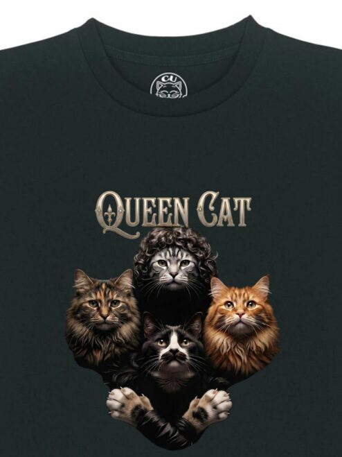 Tricou din bumbac organic Premium-Queen Cat, Copii