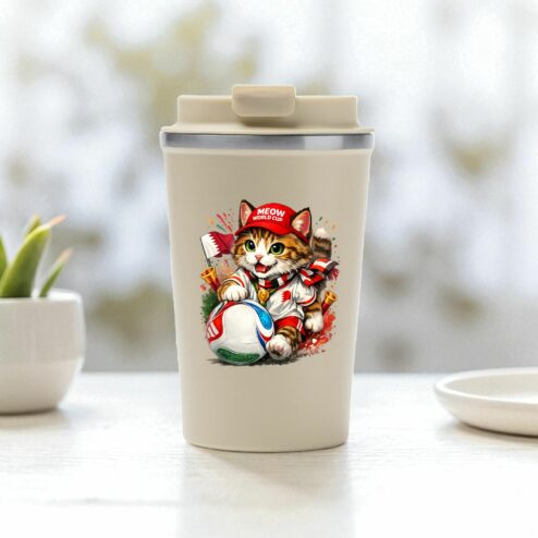 Cana termos cafea-Meow Football World Cup