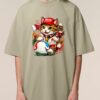 Tricou din bumbac organic Premium-Meow Football World Cup, Unisex
