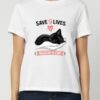 Tricou din bumbac organic Premium-Save 9 Lives, Femei
