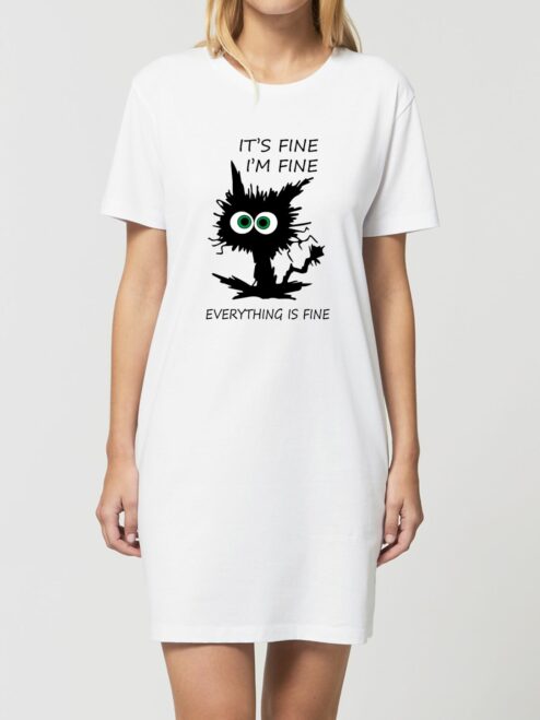Rochie din bumbac organic Premium-I'm Fine