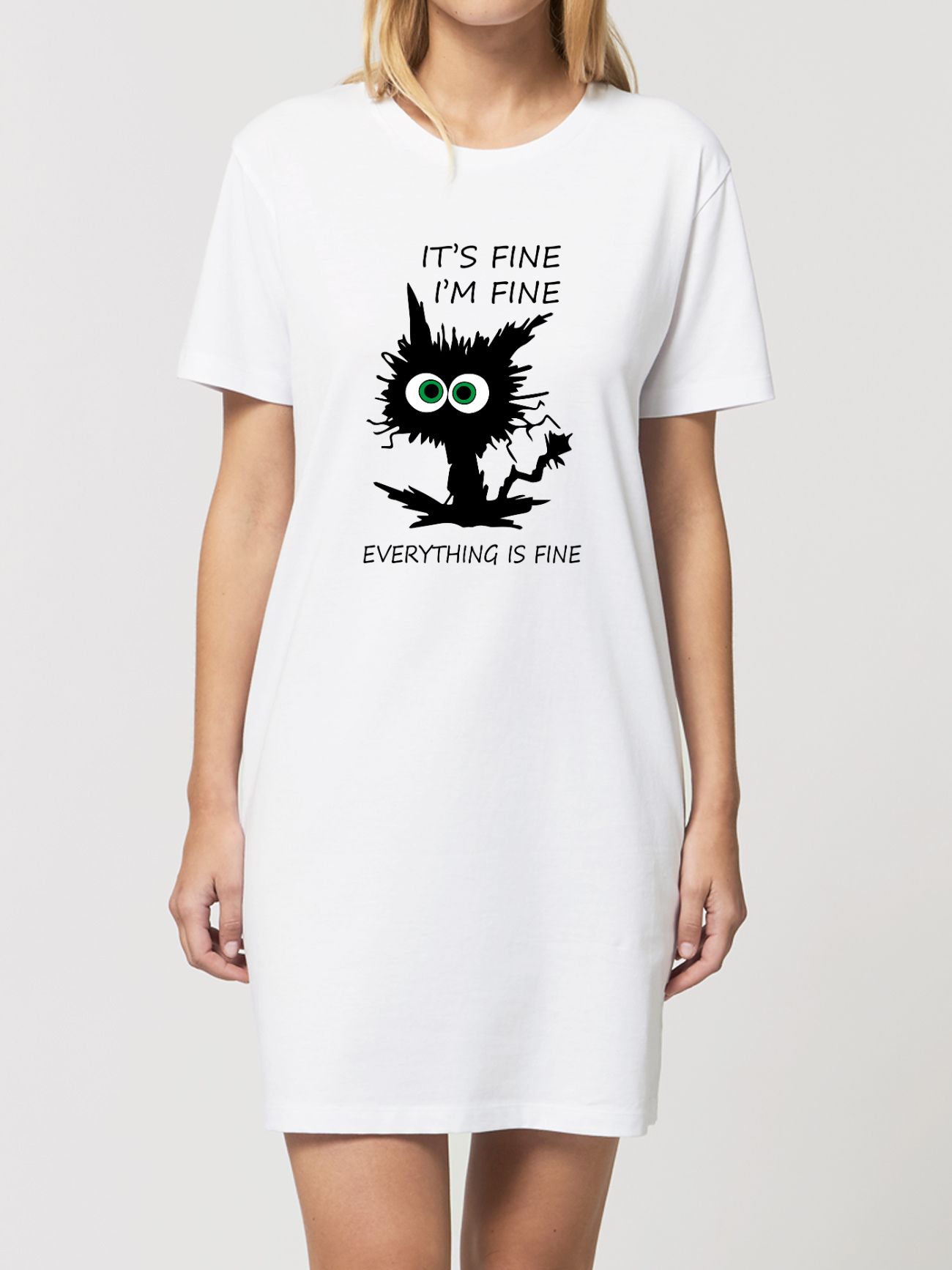 Rochie din bumbac organic Premium-I'm Fine