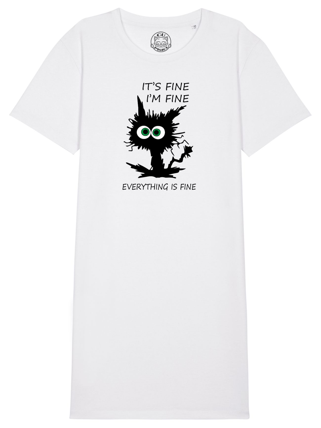 Rochie din bumbac organic Premium-I'm Fine