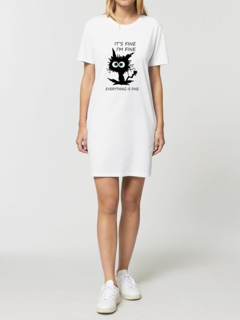 Rochie din bumbac organic Premium-I'm Fine