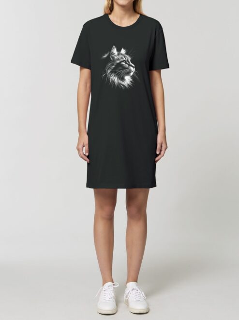 Rochie din bumbac organic Premium-Majestic Cat