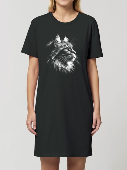 Rochie din bumbac organic Premium-Majestic Cat