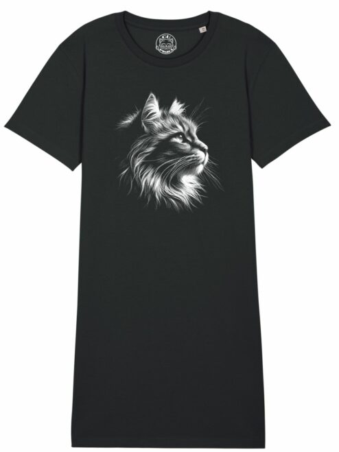 Rochie din bumbac organic Premium-Majestic Cat