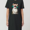 Rochie din bumbac organic Premium-Meow Vibes