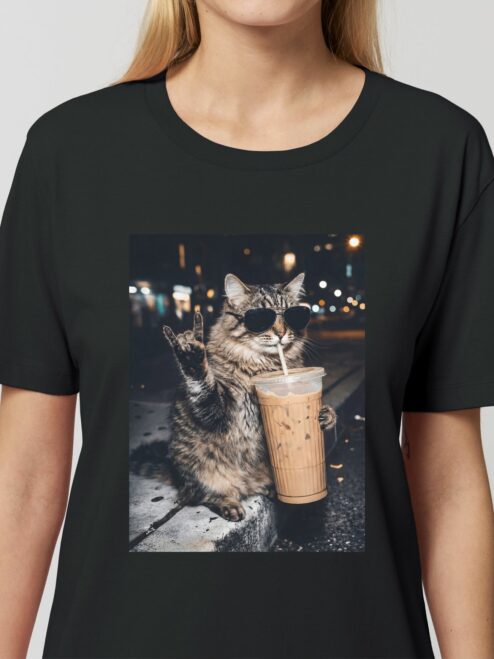 Rochie din bumbac organic Premium-Rebel Cat