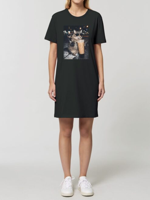 Rochie din bumbac organic Premium-Rebel Cat