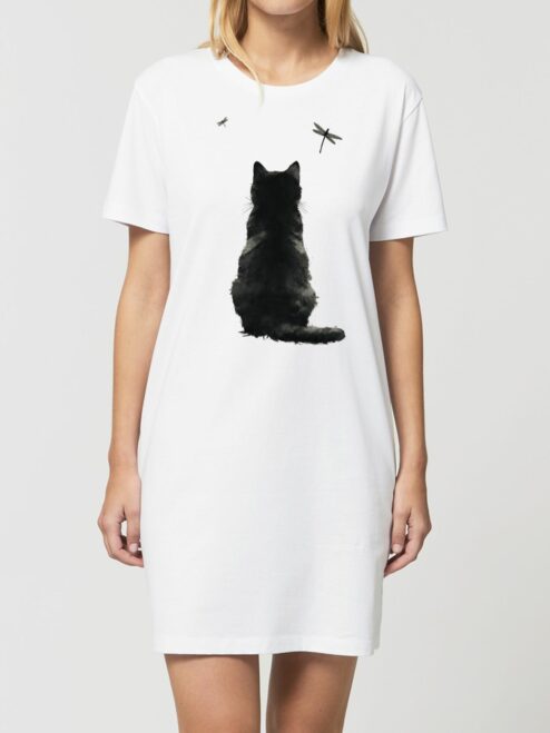 Rochie din bumbac organic Premium-Zen Cat