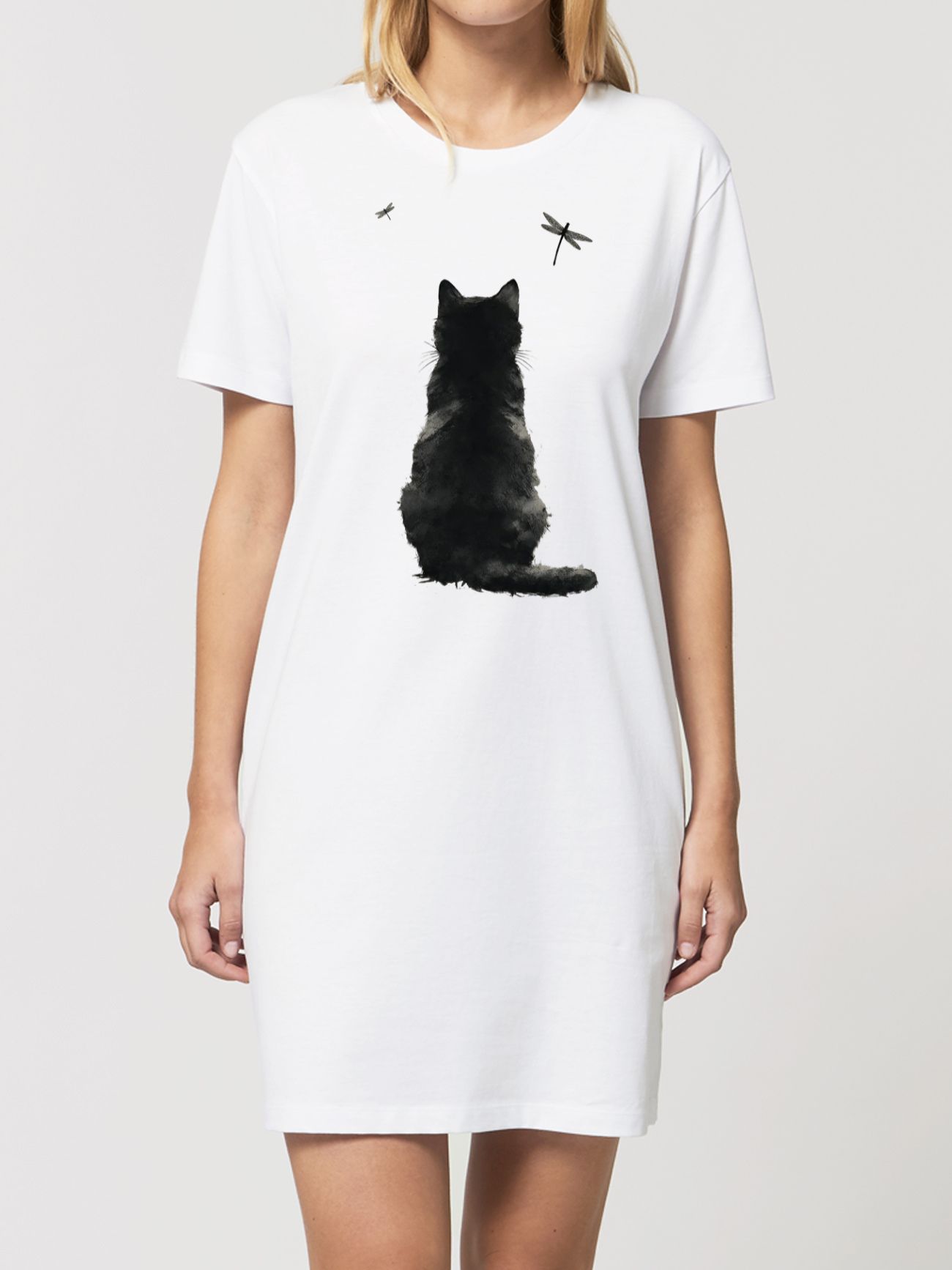 Rochie din bumbac organic Premium-Zen Cat