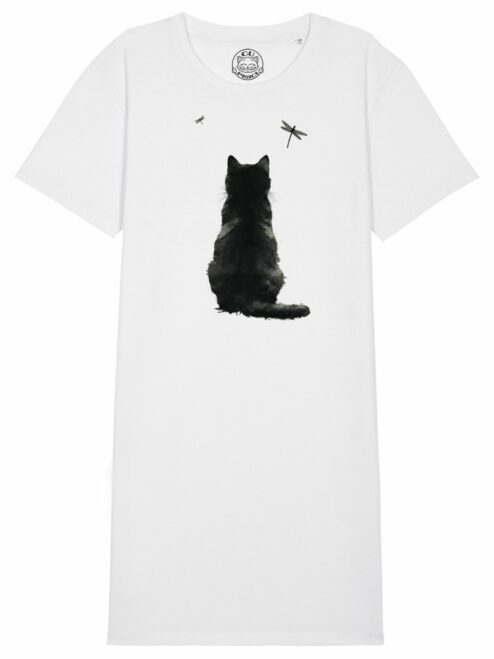 Rochie din bumbac organic Premium-Zen Cat
