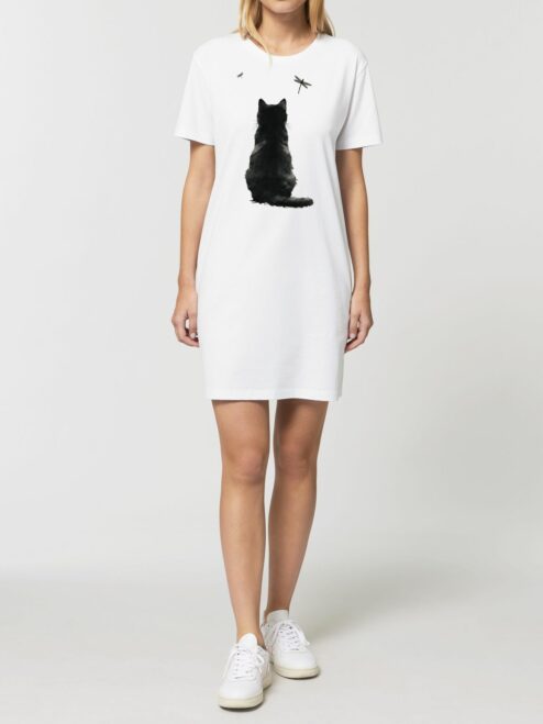 Rochie din bumbac organic Premium-Zen Cat