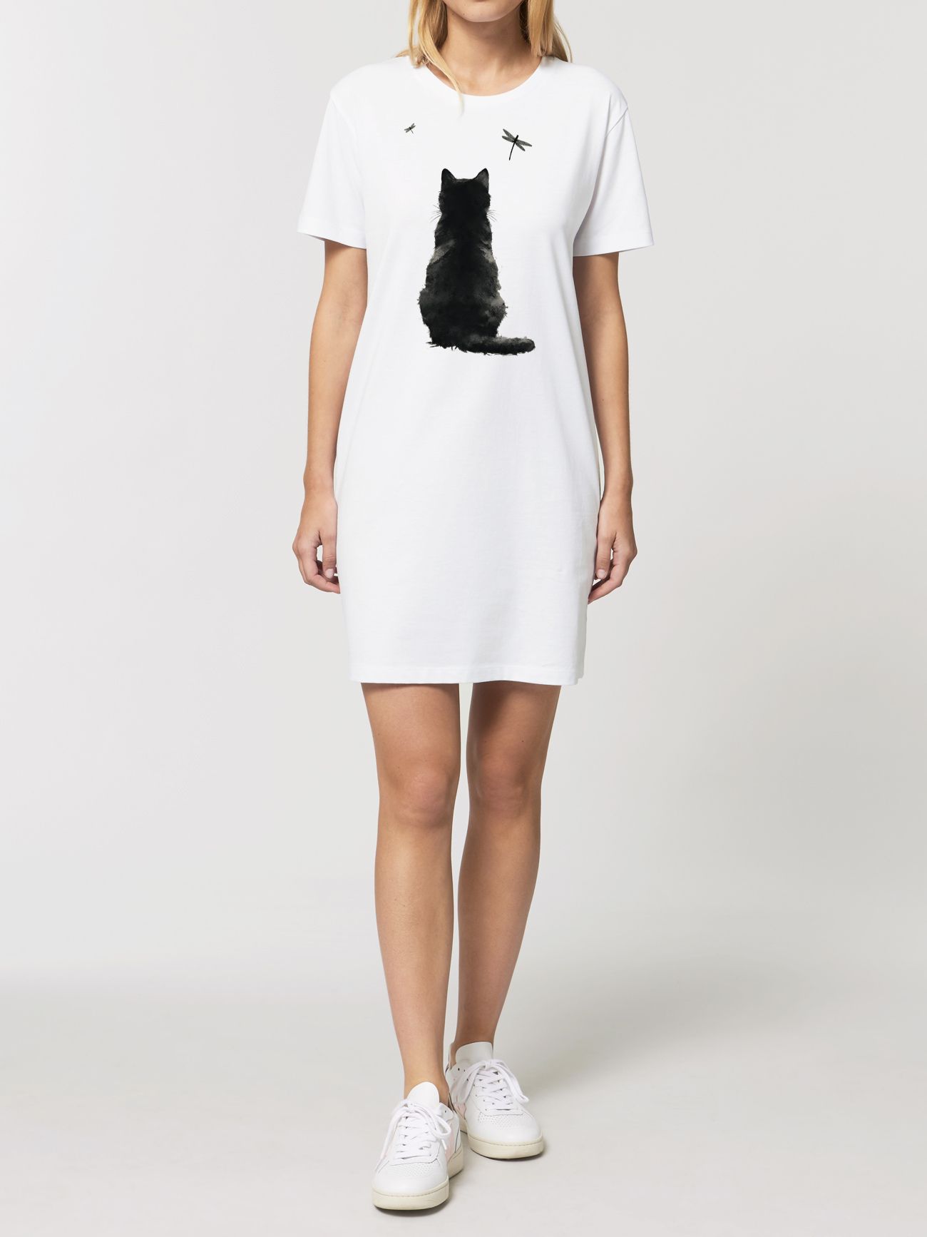 Rochie din bumbac organic Premium-Zen Cat