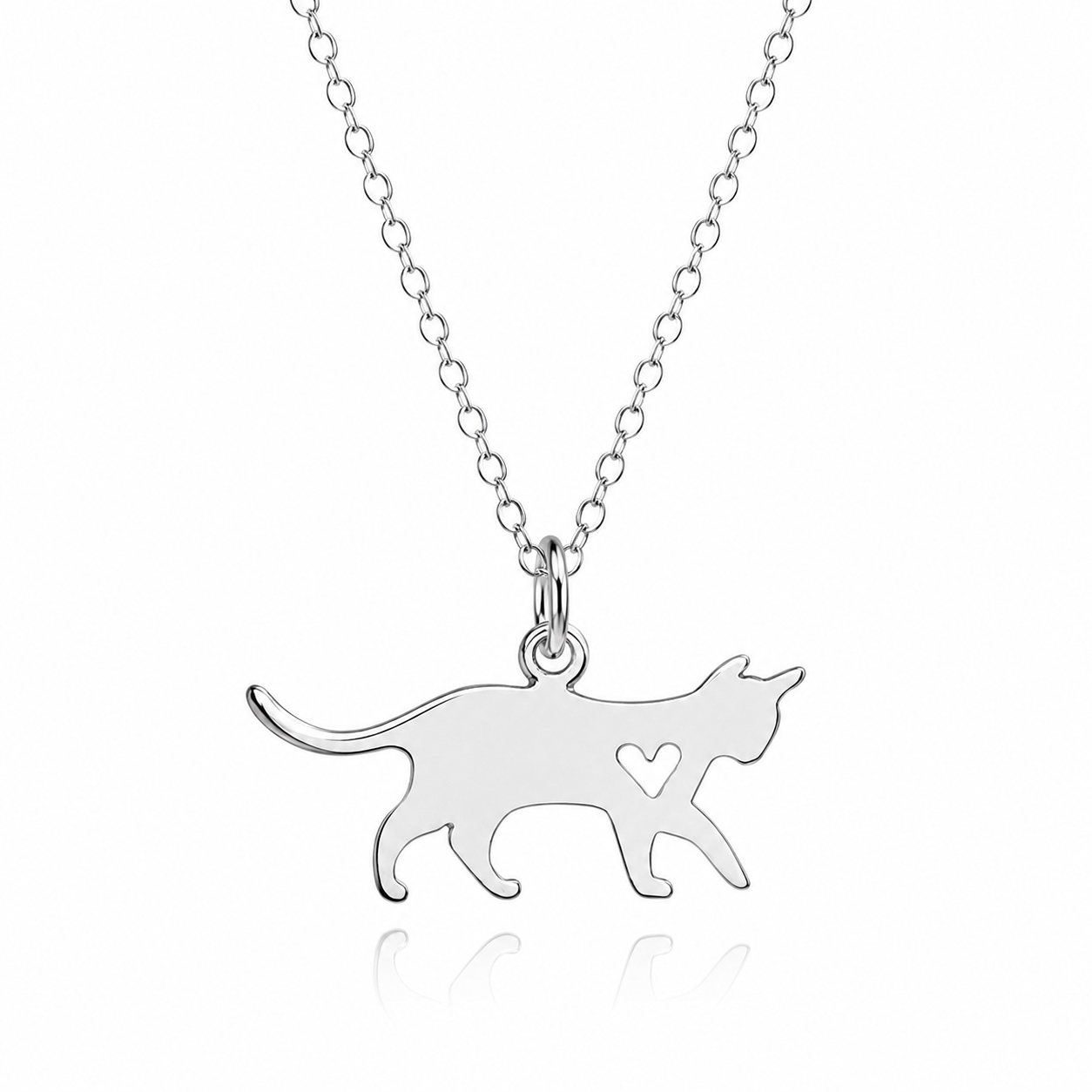 Colier din argint Cat Love