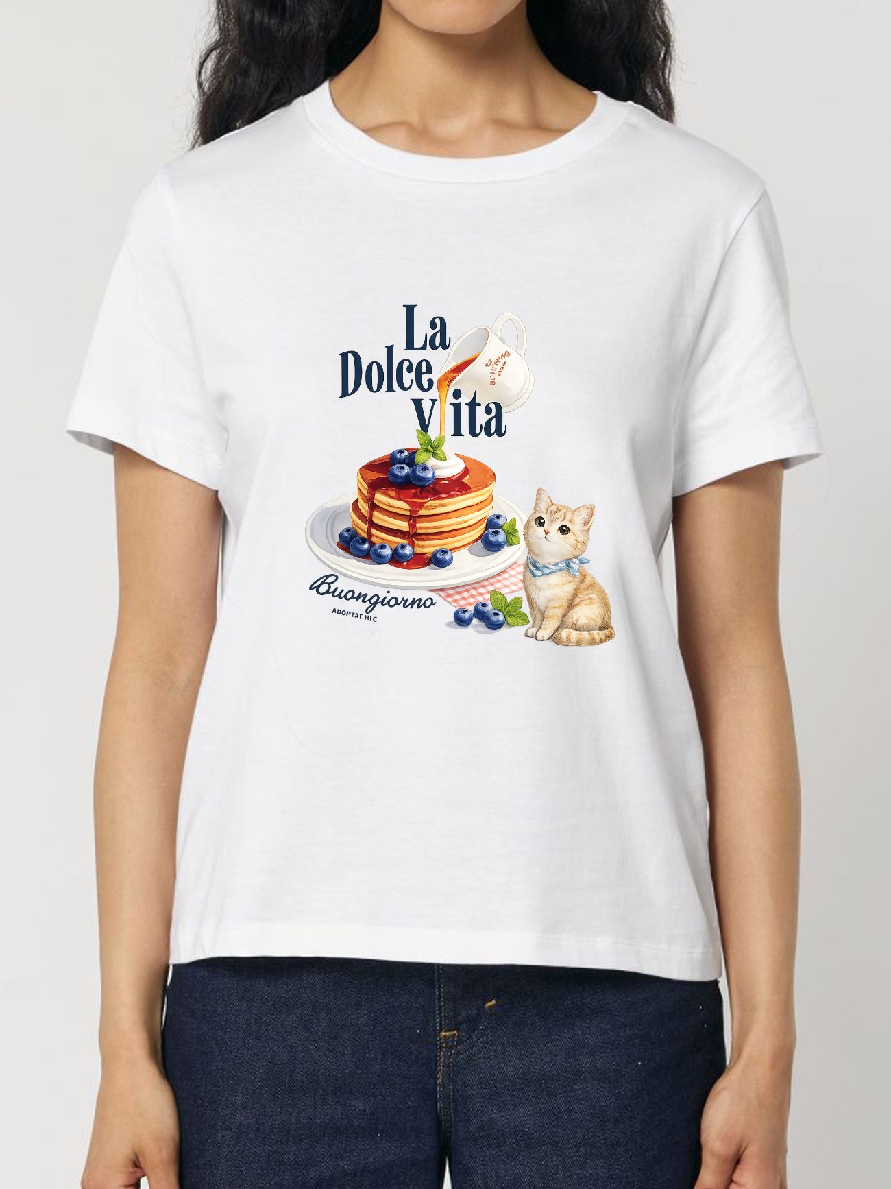 Tricou din bumbac organic Premium-La Dolce Vita, Femei