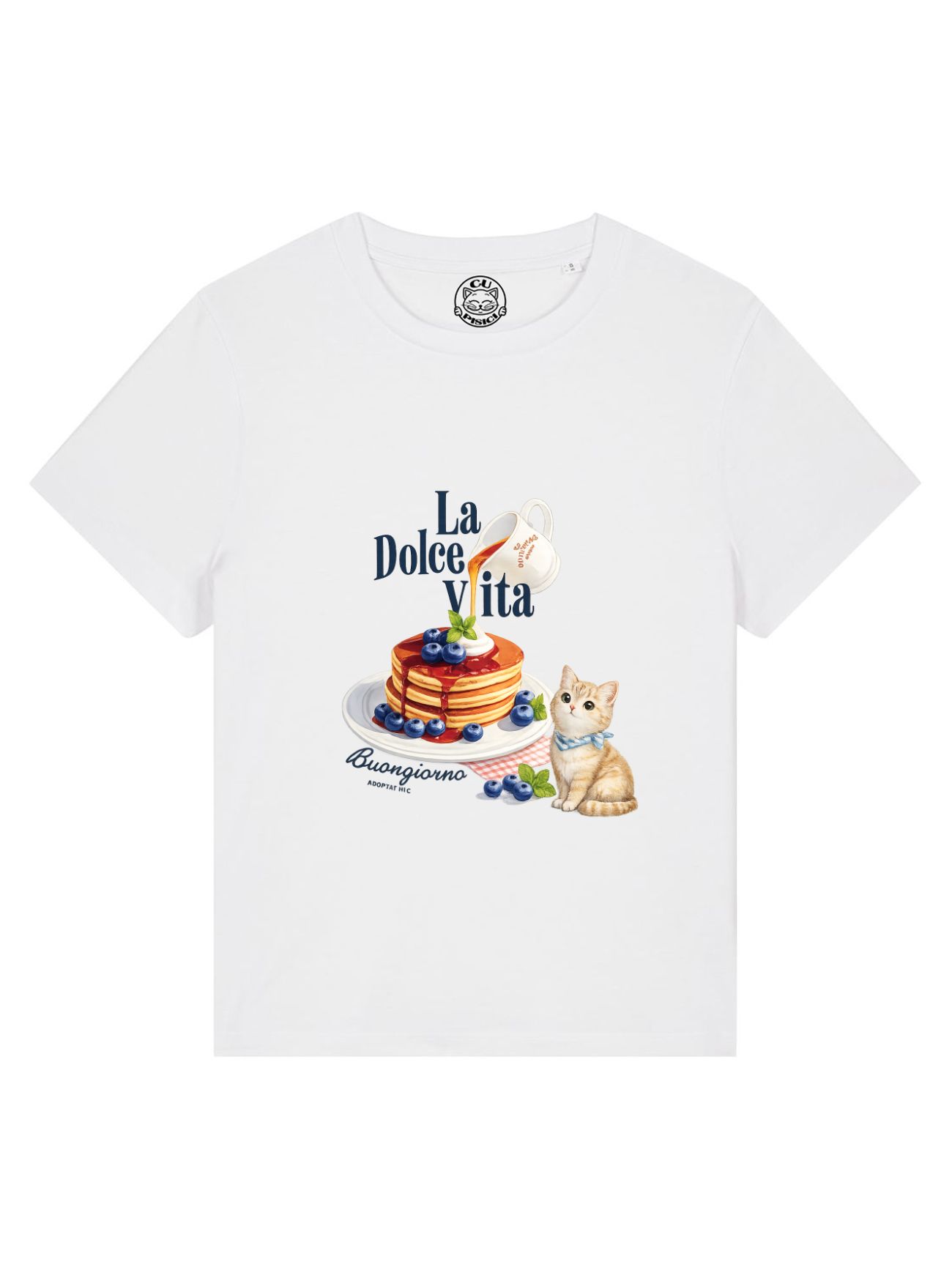 Tricou din bumbac organic Premium-La Dolce Vita, Femei