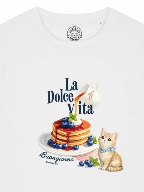 Tricou din bumbac organic Premium-La Dolce Vita, Femei