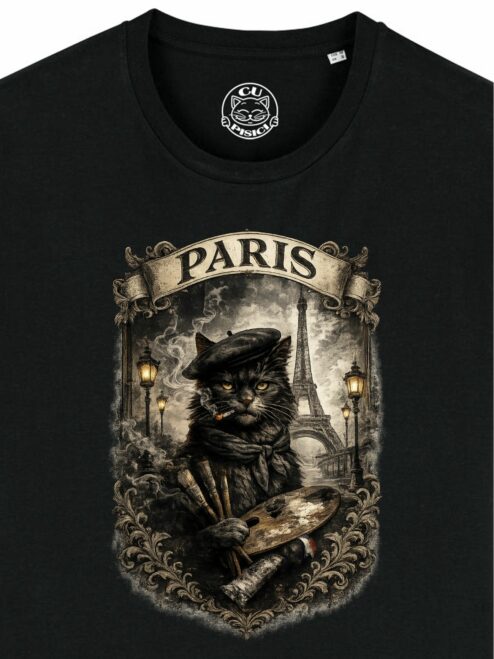 Tricou din bumbac organic Premium-Artiste de Paris, Barbati