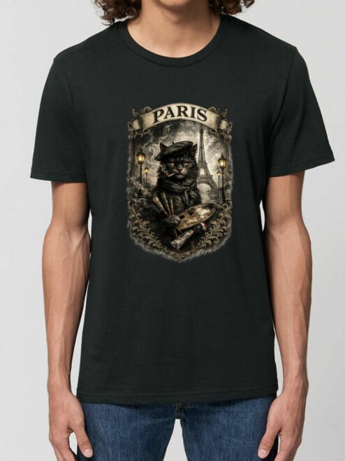 Tricou din bumbac organic Premium-Artiste de Paris, Barbati