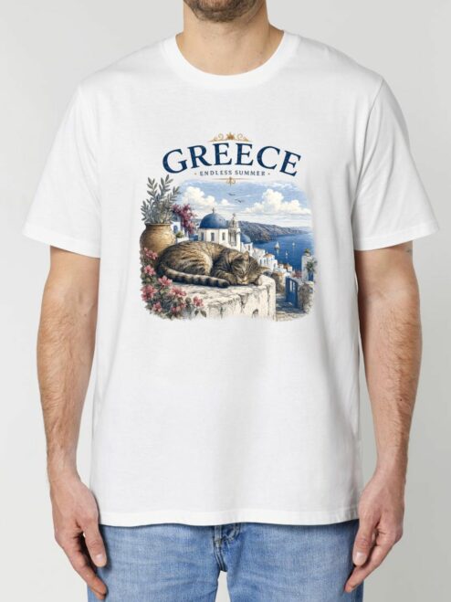 Tricou din bumbac organic Premium-Greece, Barbati