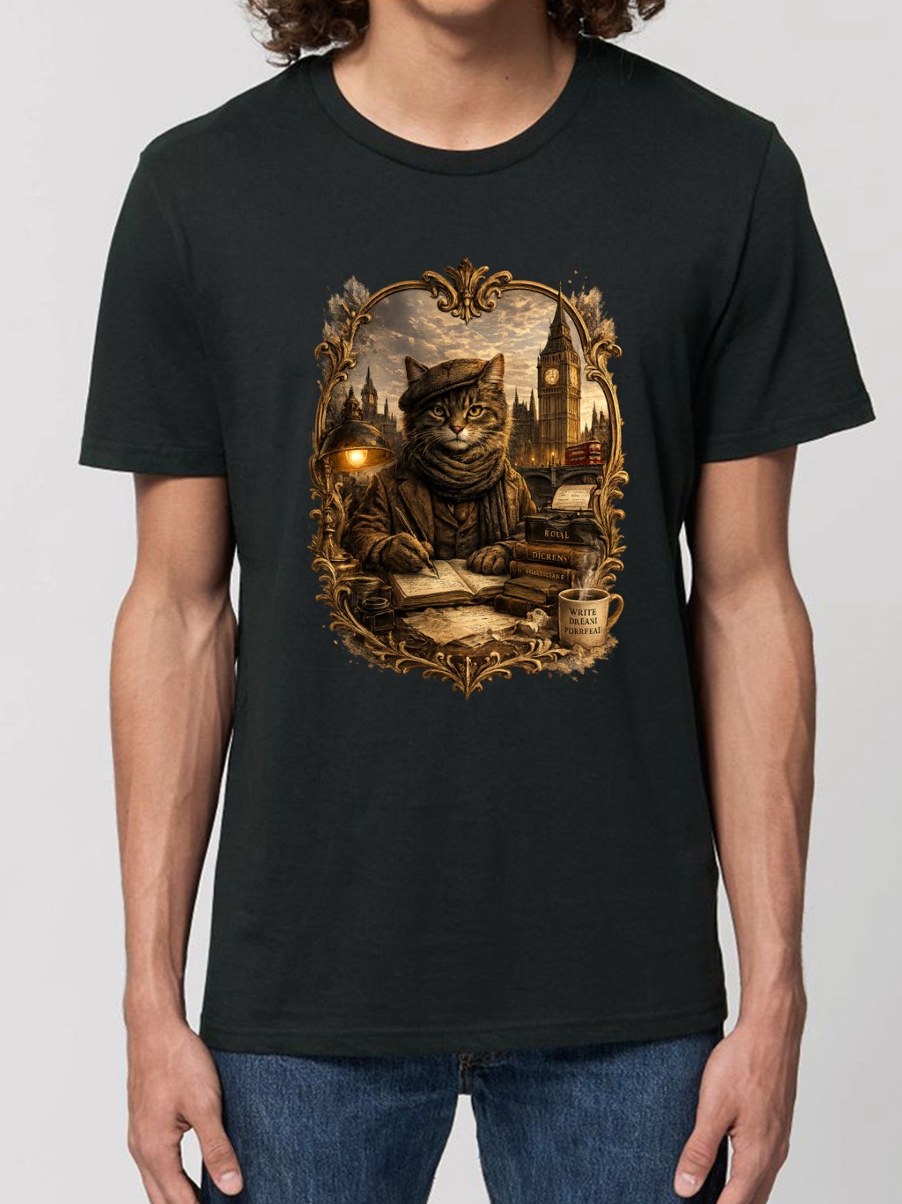 Tricou din bumbac organic Premium-London Artist, Barbati
