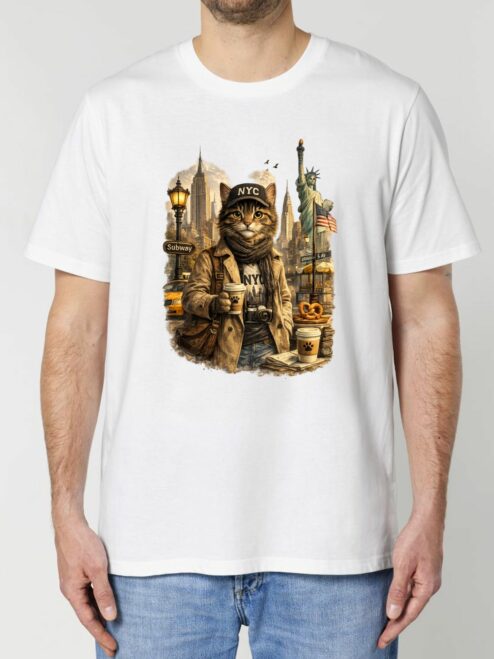 Tricou din bumbac organic Premium-New York, Barbati